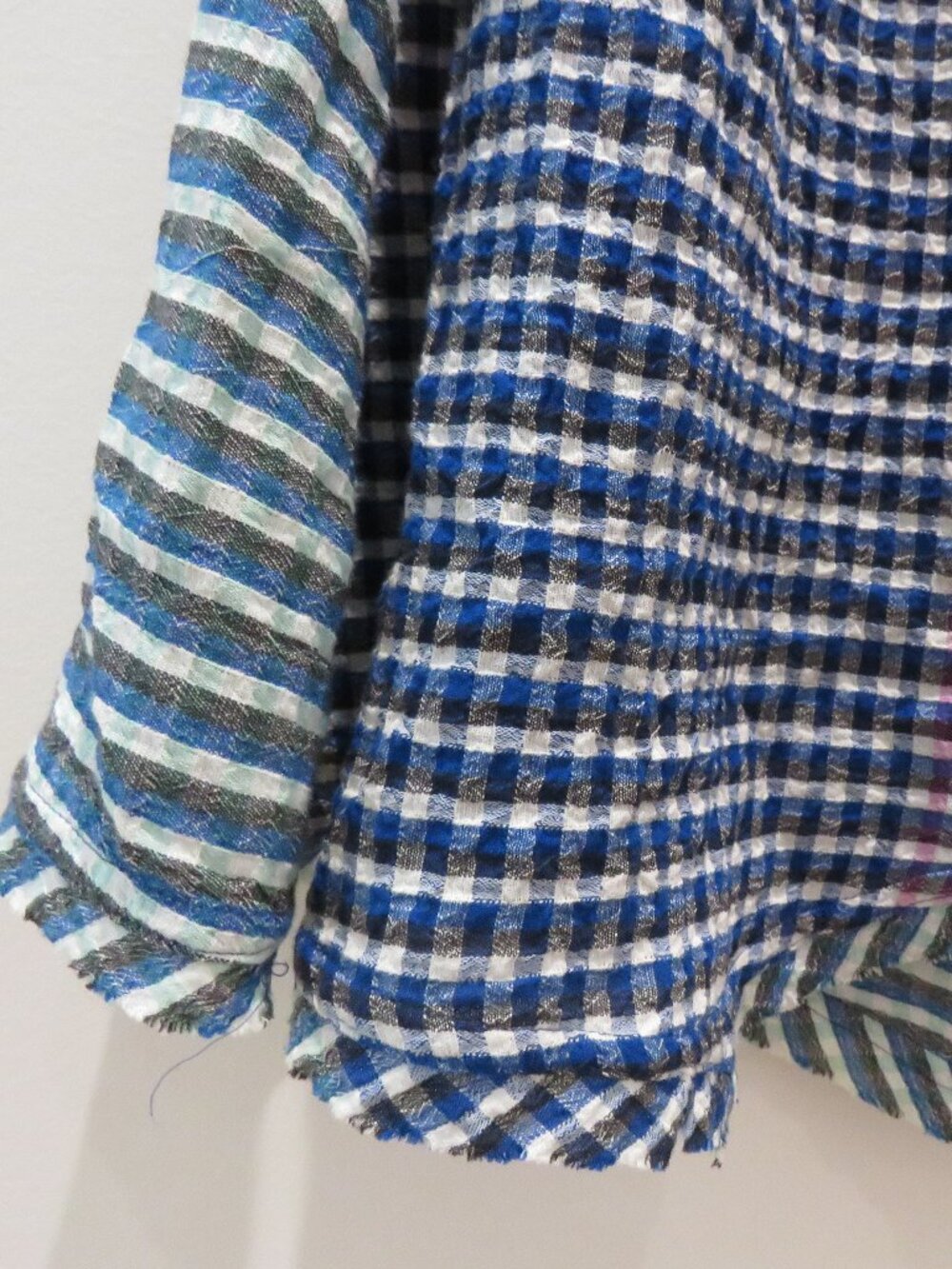 ANTHROPOLOGIE MAEVE Waverly Gingham One Shoulder Dress 4 Petite Coquette Twee - Picture 8 of 14